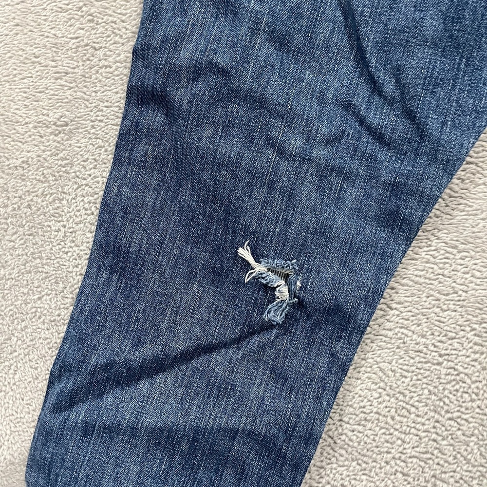 Rag & Bone Skinny Raw Hem Jeans in Amelie 29 Low Rise Western Blue Denim Y2K - Picture 6 of 12